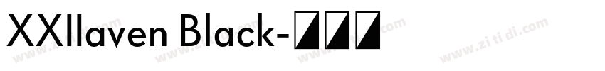 XXIIaven Black字体转换